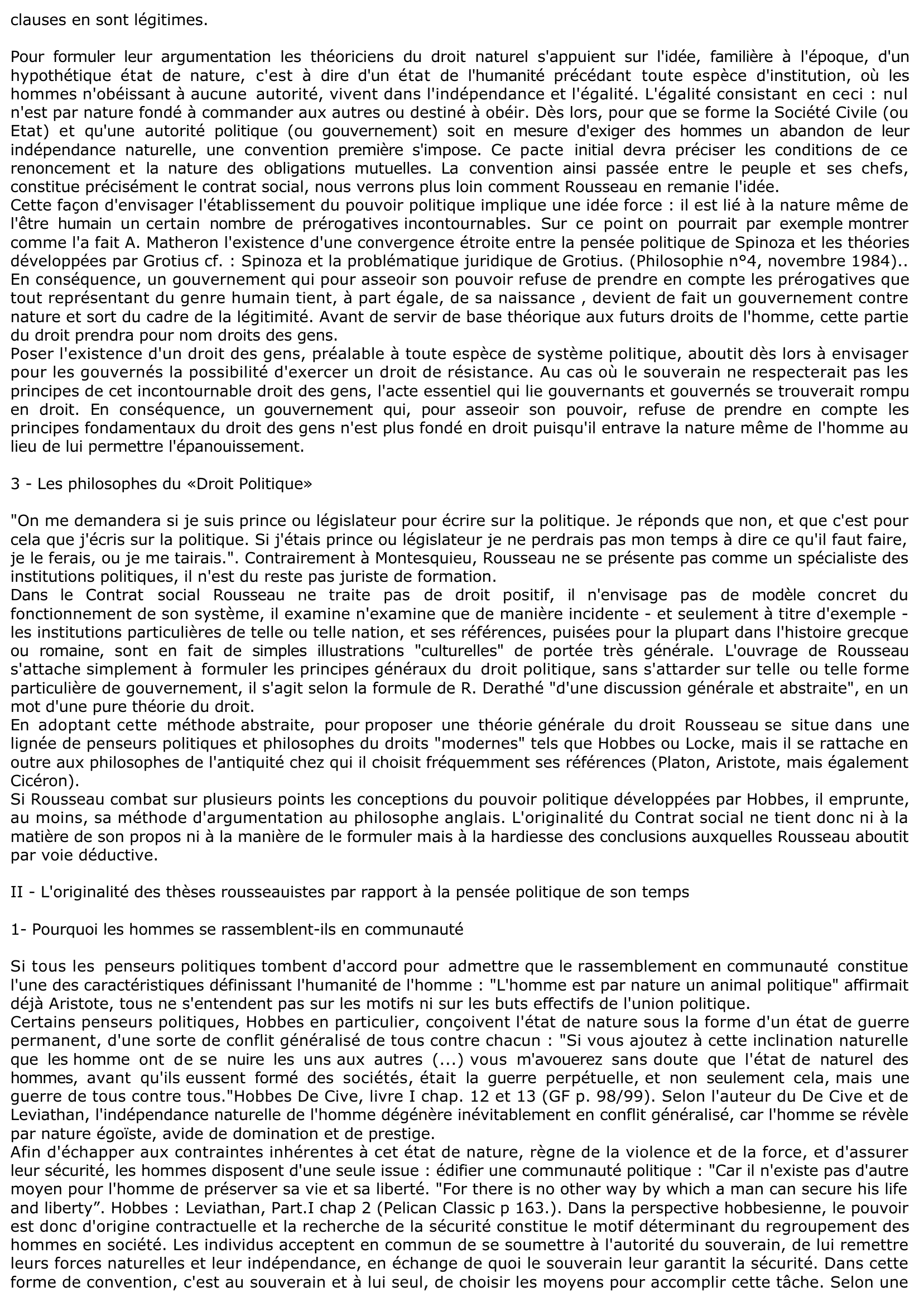 Prévisualisation du document Présentation du Contrat social de Rousseau