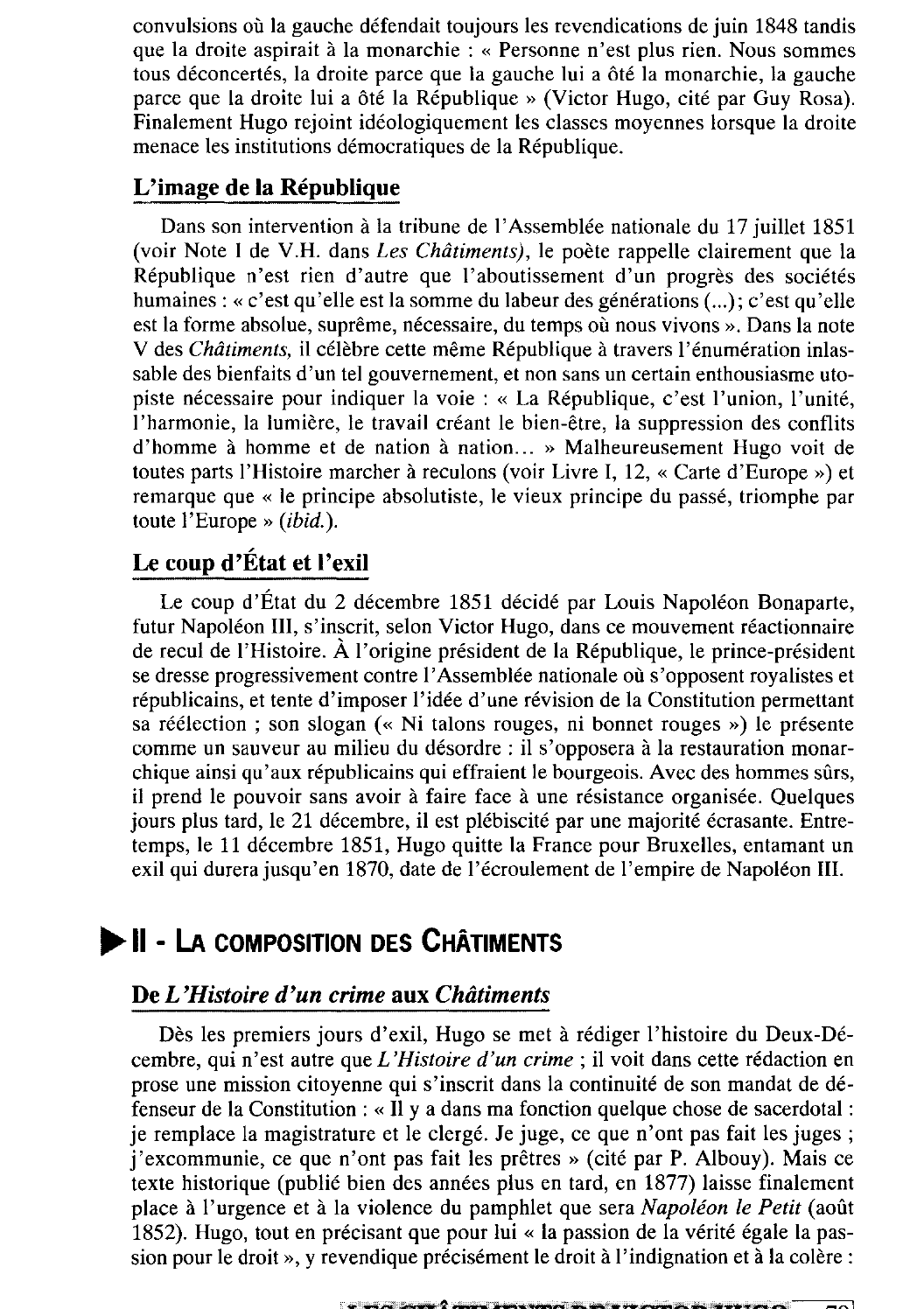 Prévisualisation du document Présentation générale des Châtiments de Victor Hugo