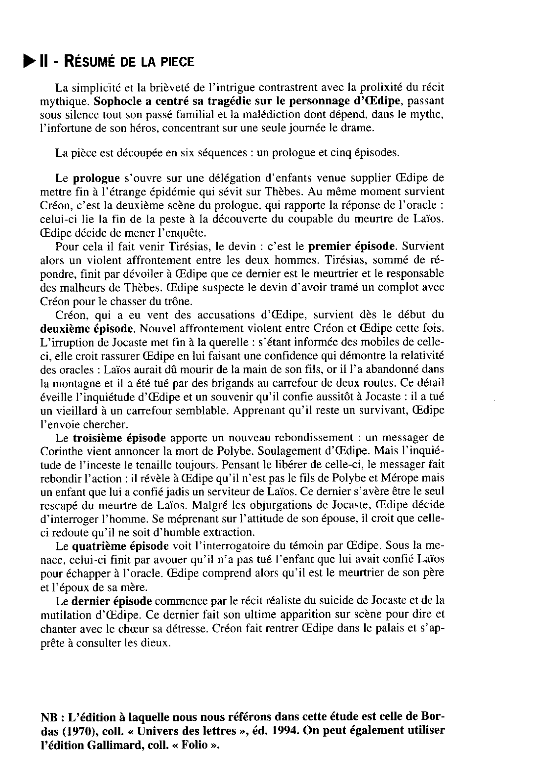 Prévisualisation du document Présentation générale  d'OEdipe roi