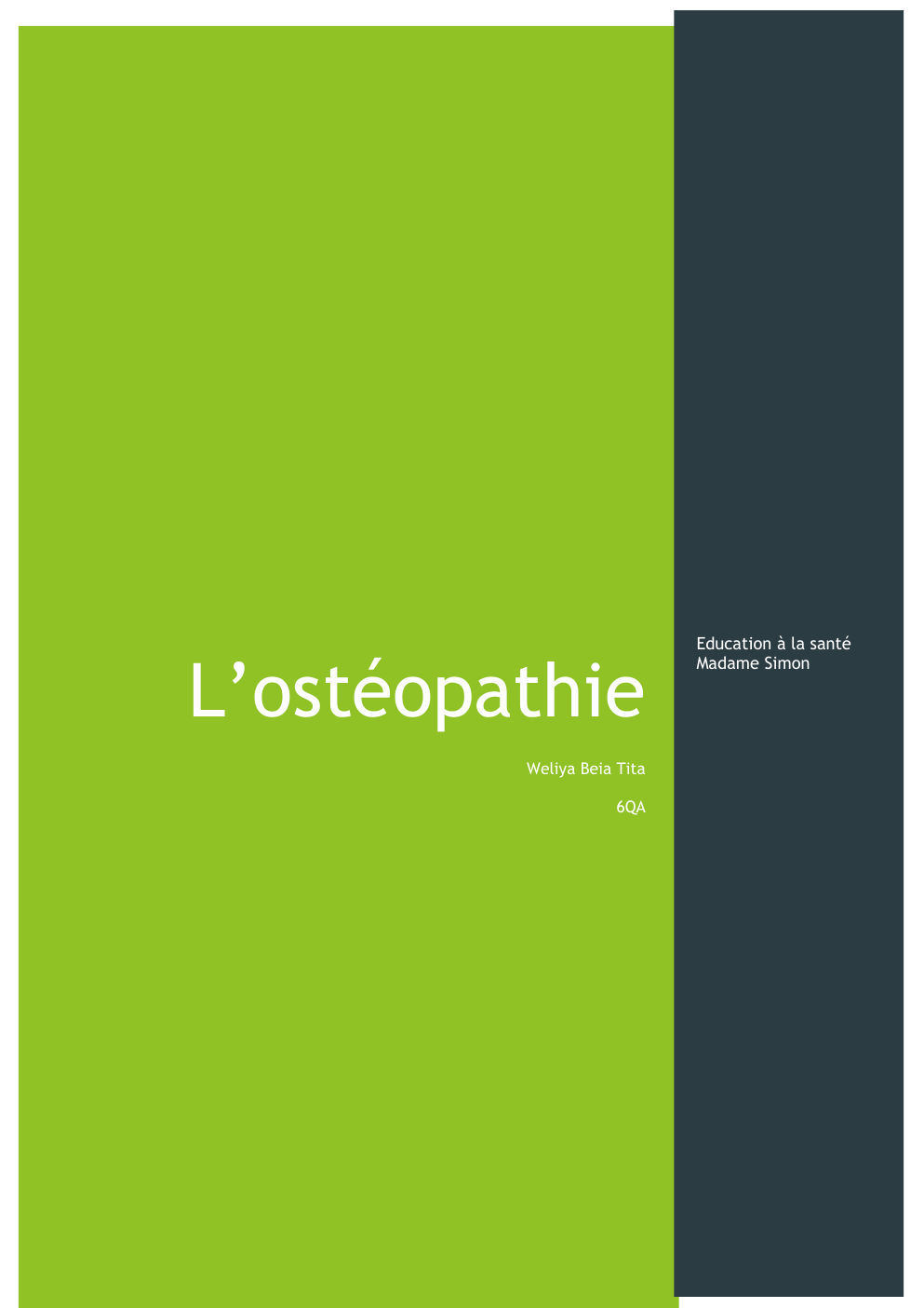 Prévisualisation du document présentation sur l’ostéopathie