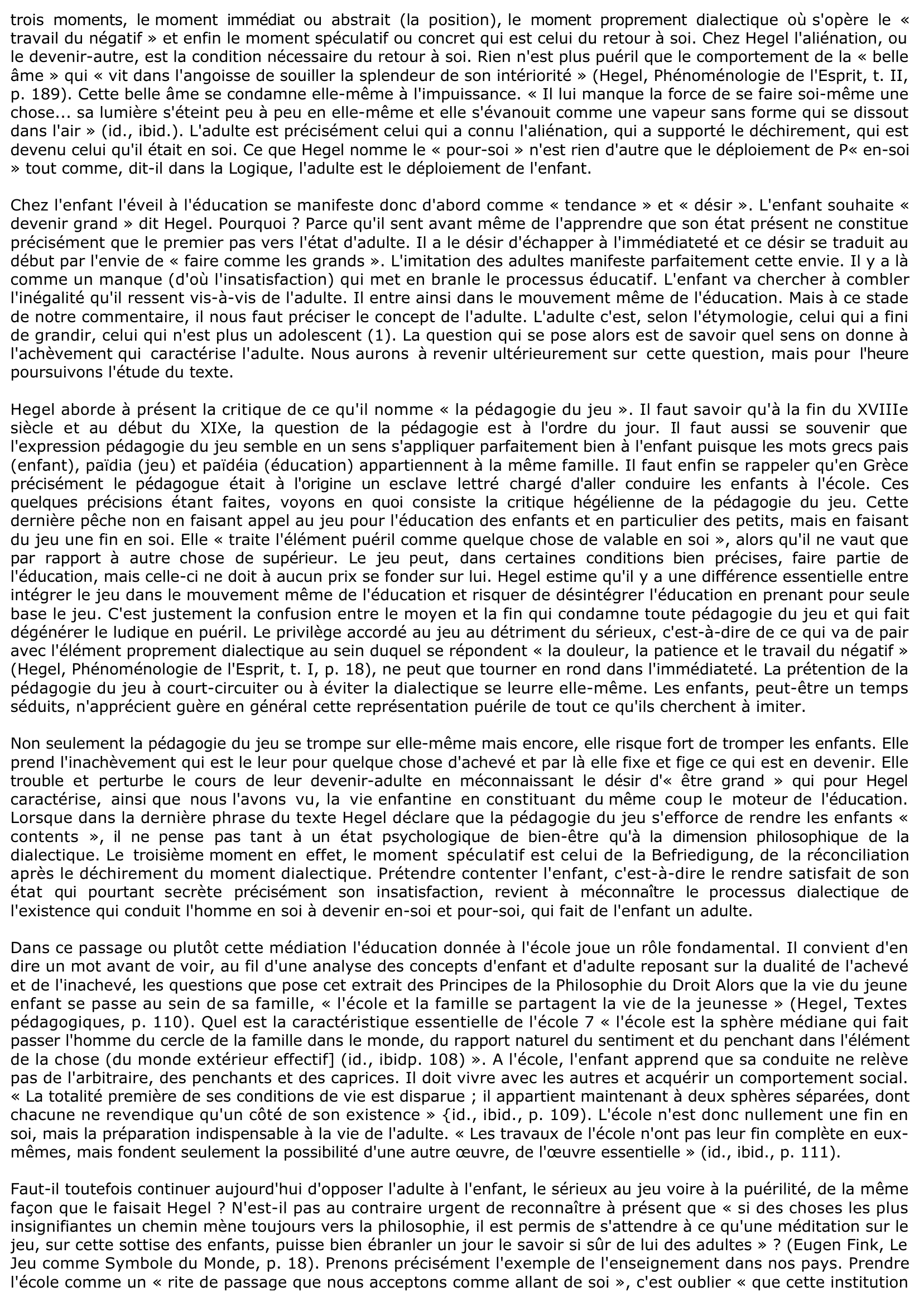 Prévisualisation du document Principes de la Philosophie du Droit (§ 175, Remarque) - HEGEL