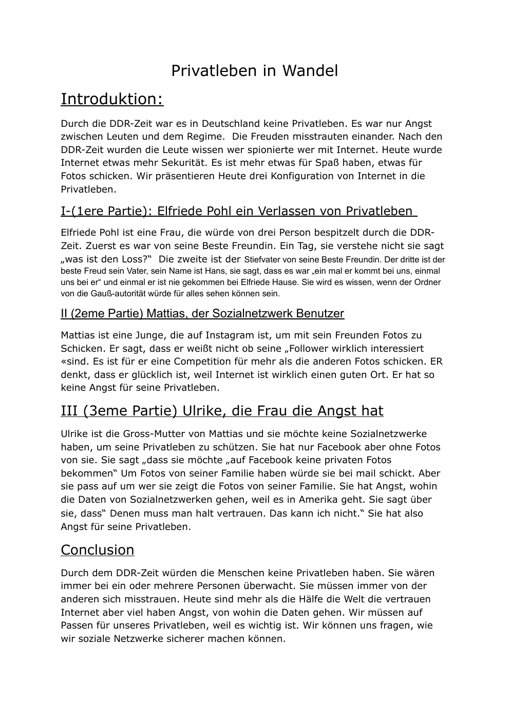 Prévisualisation du document privat leben in Wandel