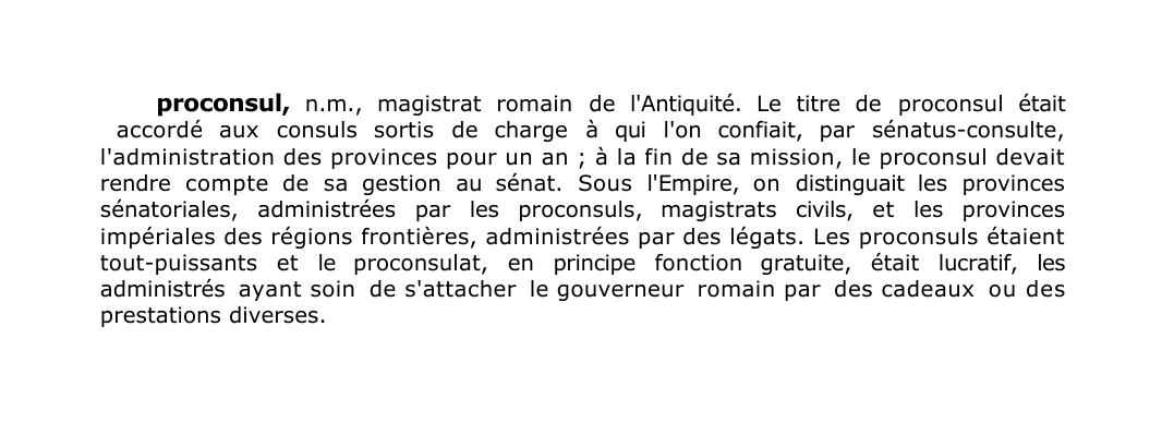 Prévisualisation du document proconsul, n.