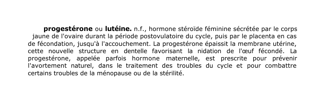 Prévisualisation du document progestérone ou lutéine.