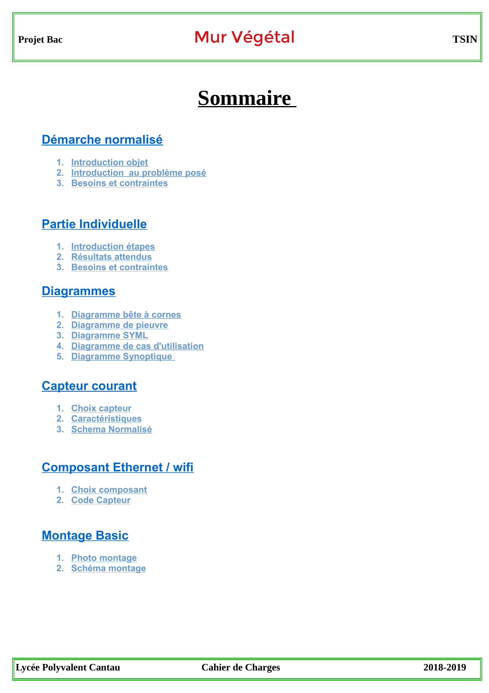 Prévisualisation du document Projet Bac : Mur Végétal