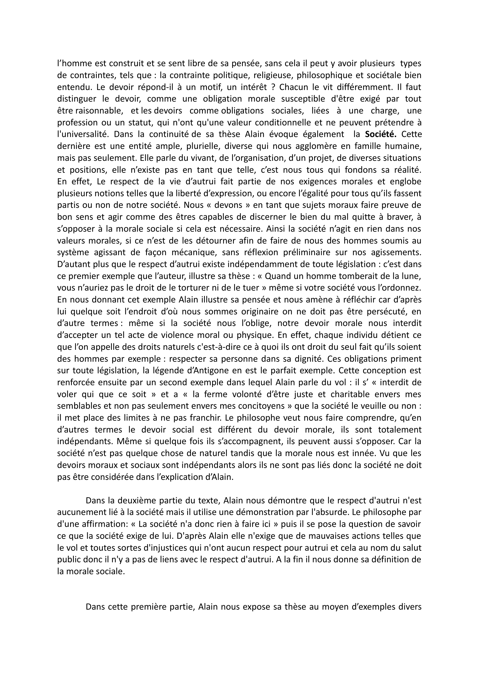 Prévisualisation du document « Propos d’un Normand »  d’Emile-Auguste Chartier dit Alain - Explication de texte