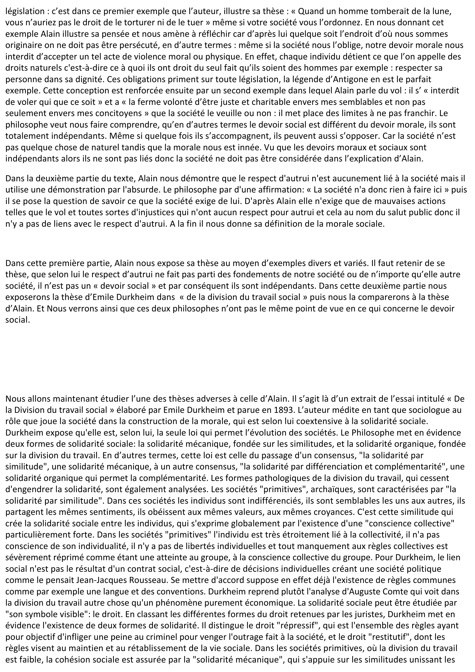 Prévisualisation du document « Propos d'un Normand » d'Emile-Auguste Chartier dit Alain: « Je dis que le respect de la vie d'autrui n'est pas un devoir social »