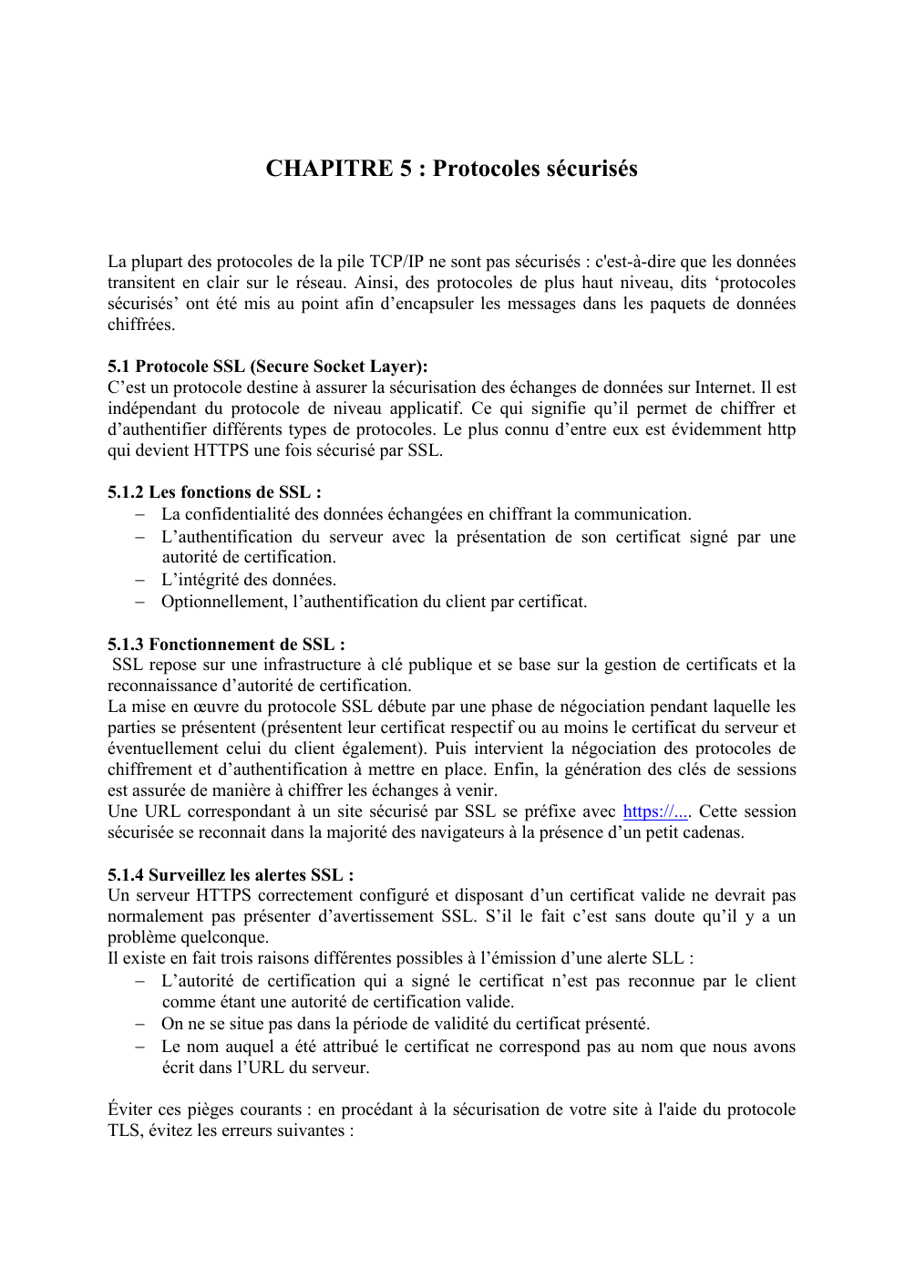 Prévisualisation du document protocoles sécurisées