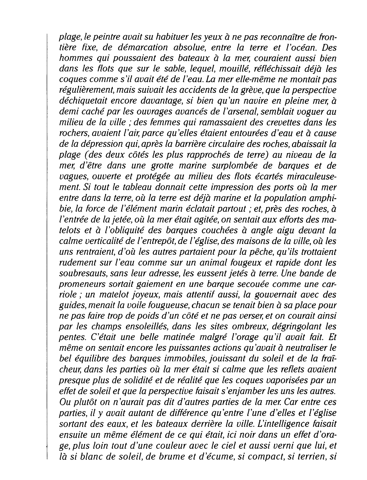 Prévisualisation du document PROUST : MAIS LES RARES MOMENTS ...  A l'Ombre des jeunes filles en fleurs