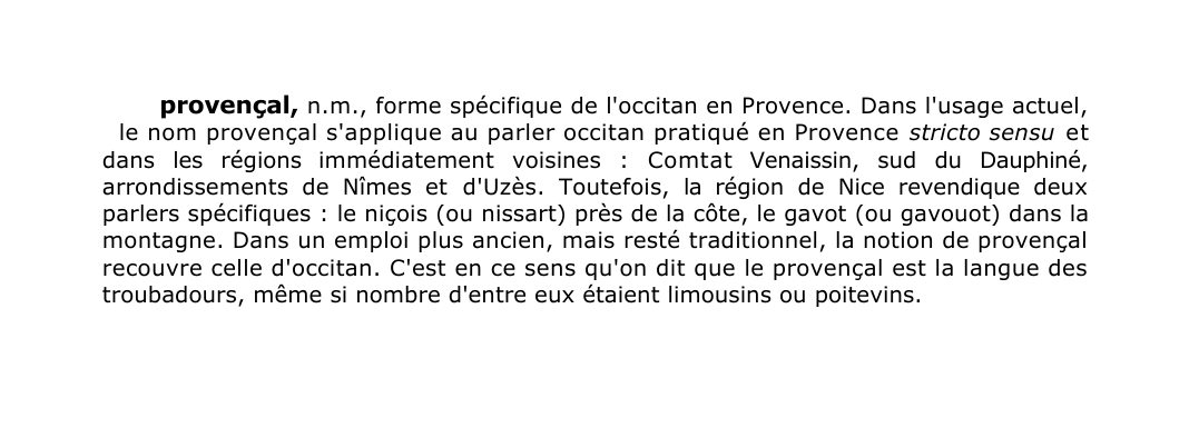 Prévisualisation du document provençal, n.