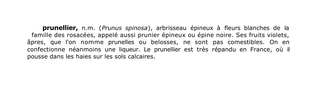 Prévisualisation du document prunellier, n.