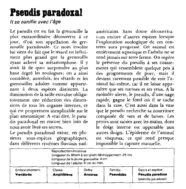 Prévisualisation du document Pseudis paradoxal:Il se nanifie avec l'âge.
