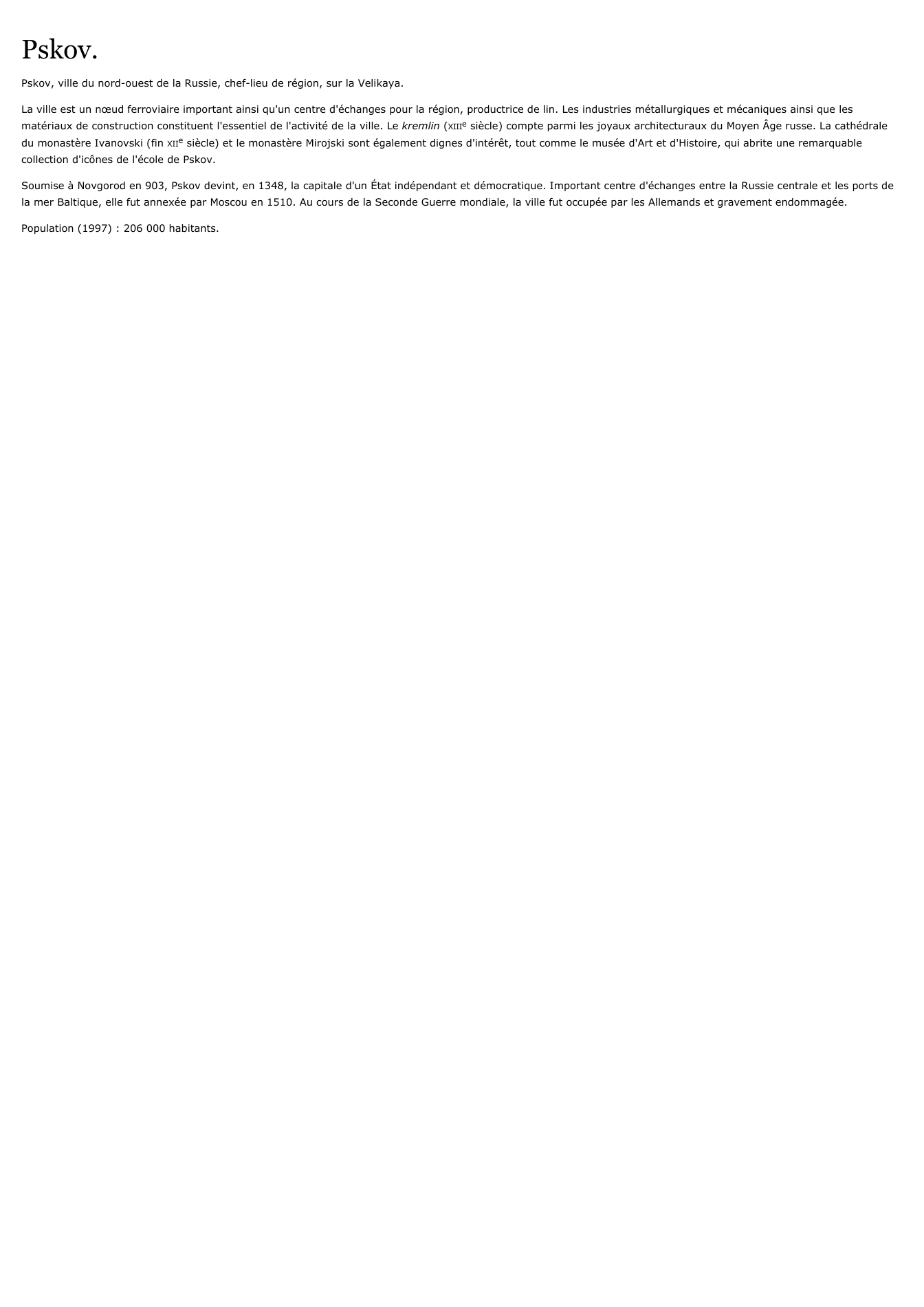 Prévisualisation du document Pskov.