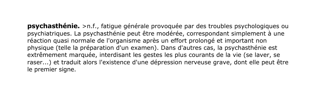 Prévisualisation du document psychasthénie.