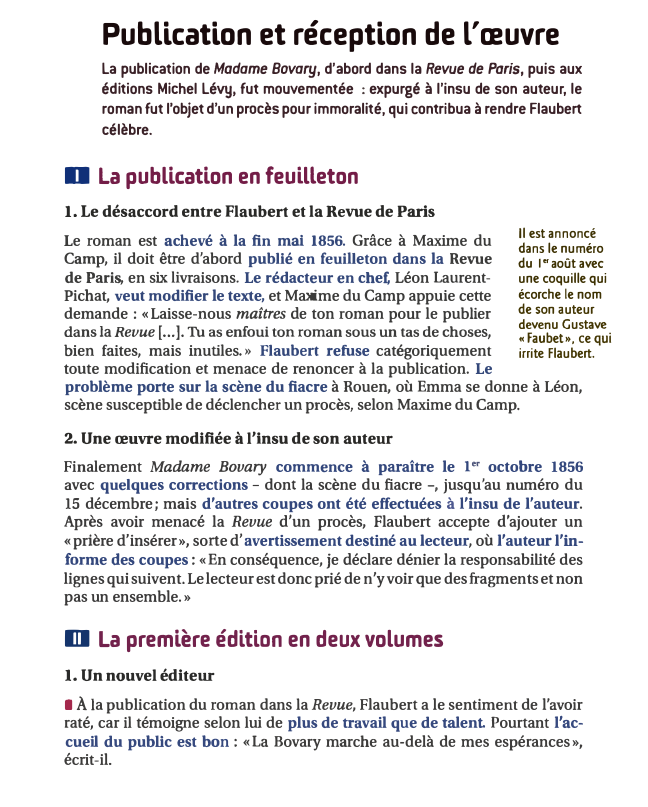 Prévisualisation du document Publication et réception de l' œuvre
La publication de Madame Bovary, d'abord dans la Revue de Paris, puis aux
éditions...