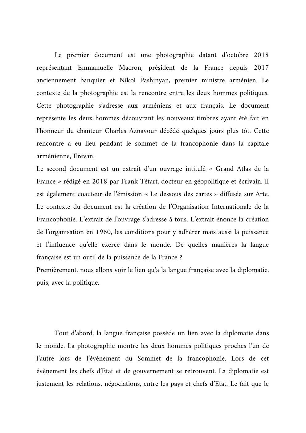 Prévisualisation du document puissance de la langue française/ étude critique de document: la francophonie