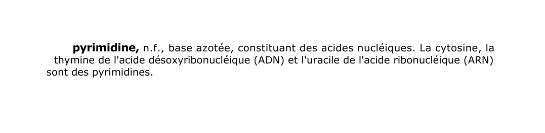 Prévisualisation du document pyrimidine, n.