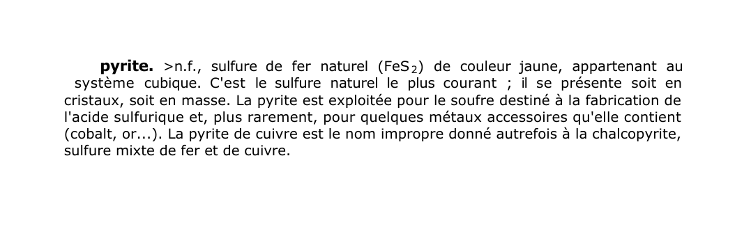 Prévisualisation du document pyrite.