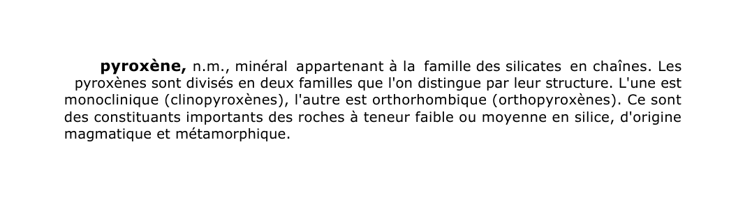 Prévisualisation du document pyroxène, n.