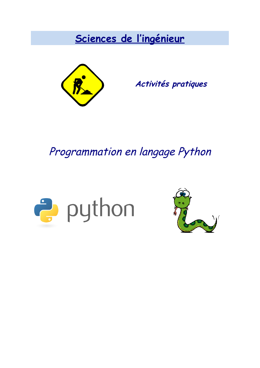 Prévisualisation du document Python