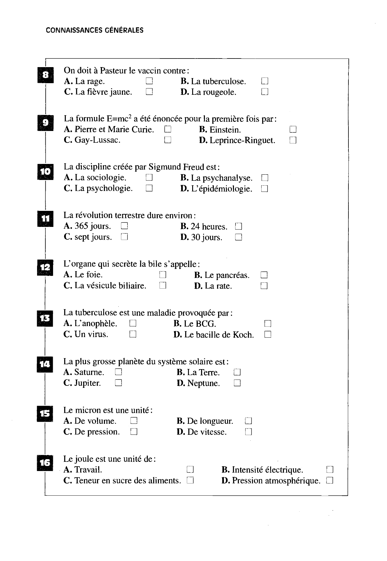 Prévisualisation du document QCM DE CULTURE SCIENTIFIQUE