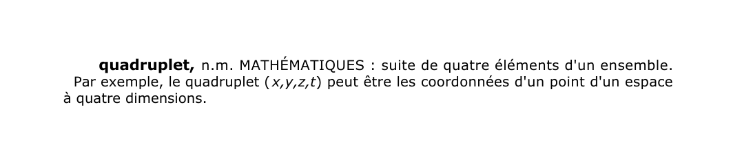 Prévisualisation du document quadruplet, n.