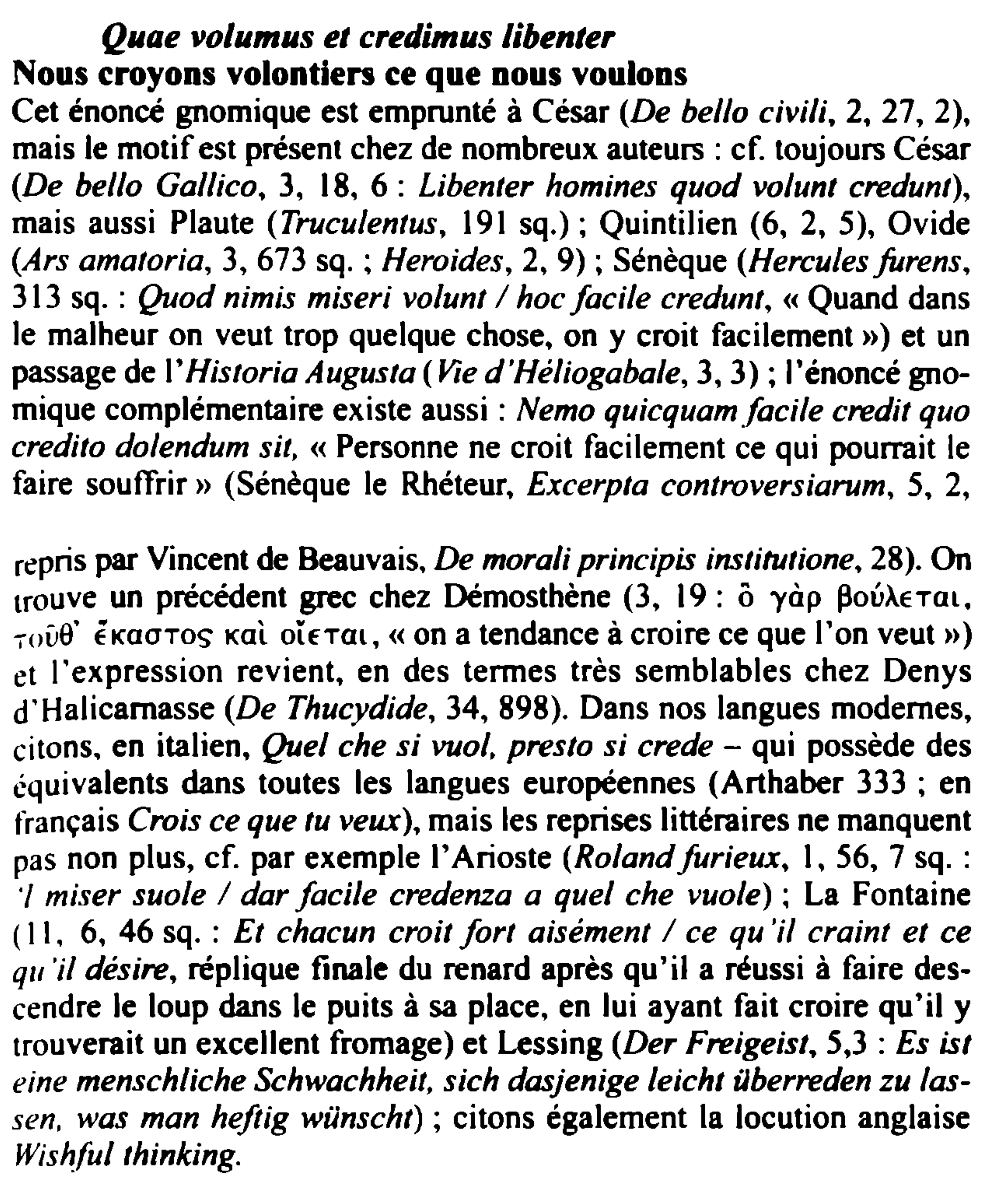 Prévisualisation du document Quae volumus et credimus libenter