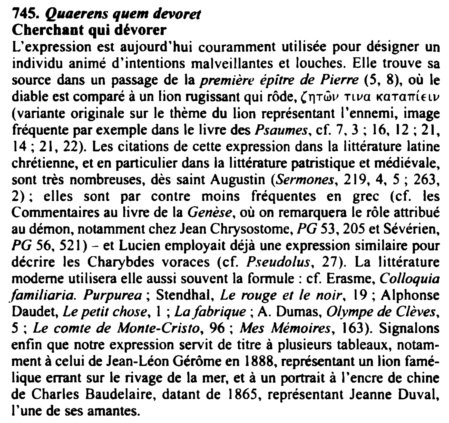 Prévisualisation du document Quaerens quem devoret