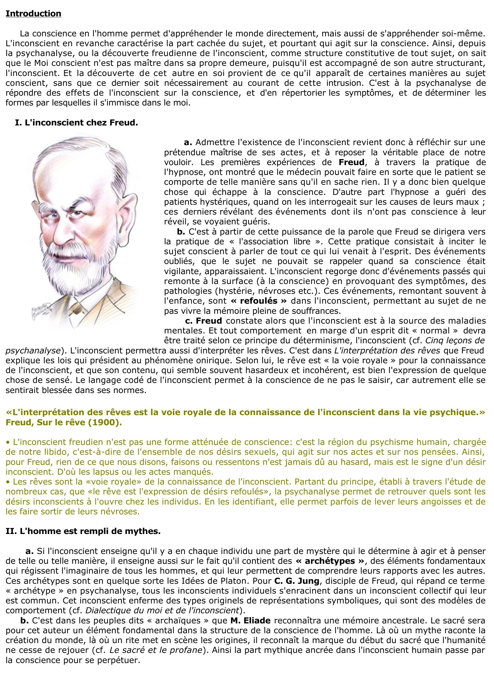 Prévisualisation du document Que nous enseignent les passages de l'inconscient à la conscience 	?