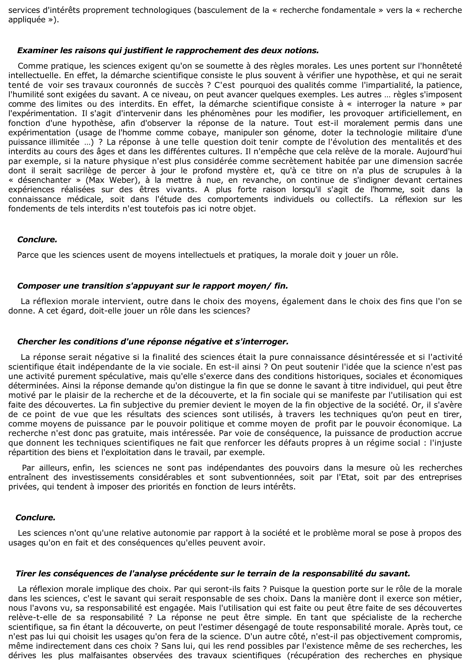 Prévisualisation du document Que peut la morale face à la science ?