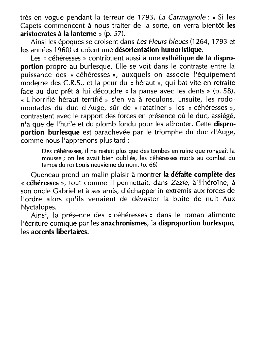 Prévisualisation du document QUE SONT LES « CÉHÉRESSES » dans Les Fleurs bleues de Raymond Queneau