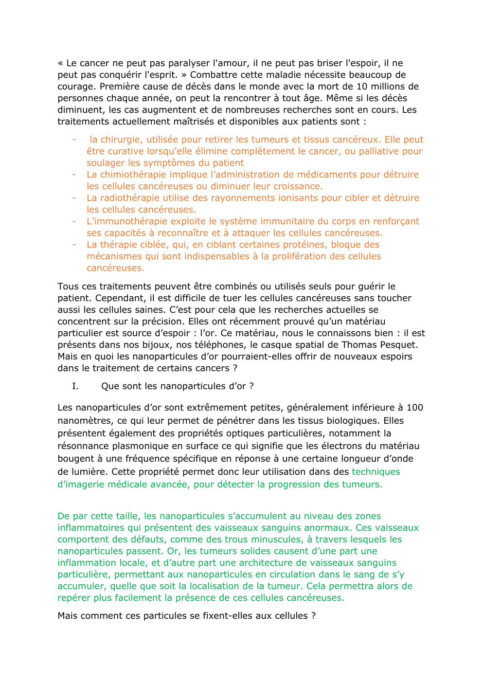 Prévisualisation du document Que sont les nanoparticules d’or ?