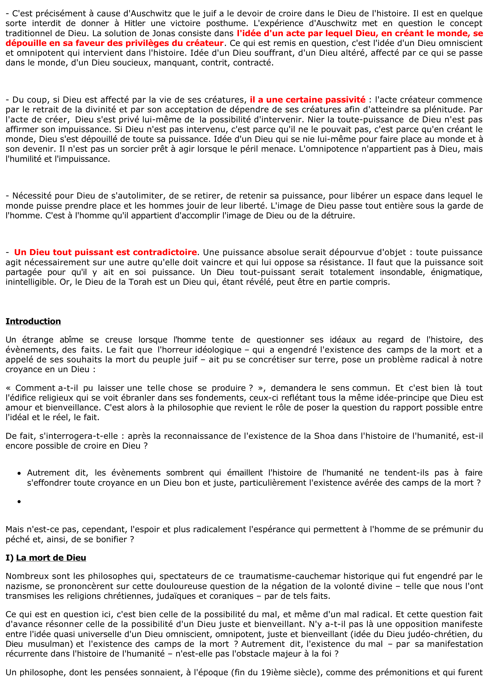 Prévisualisation du document Quel concept de Dieu après Auschwitz 	?