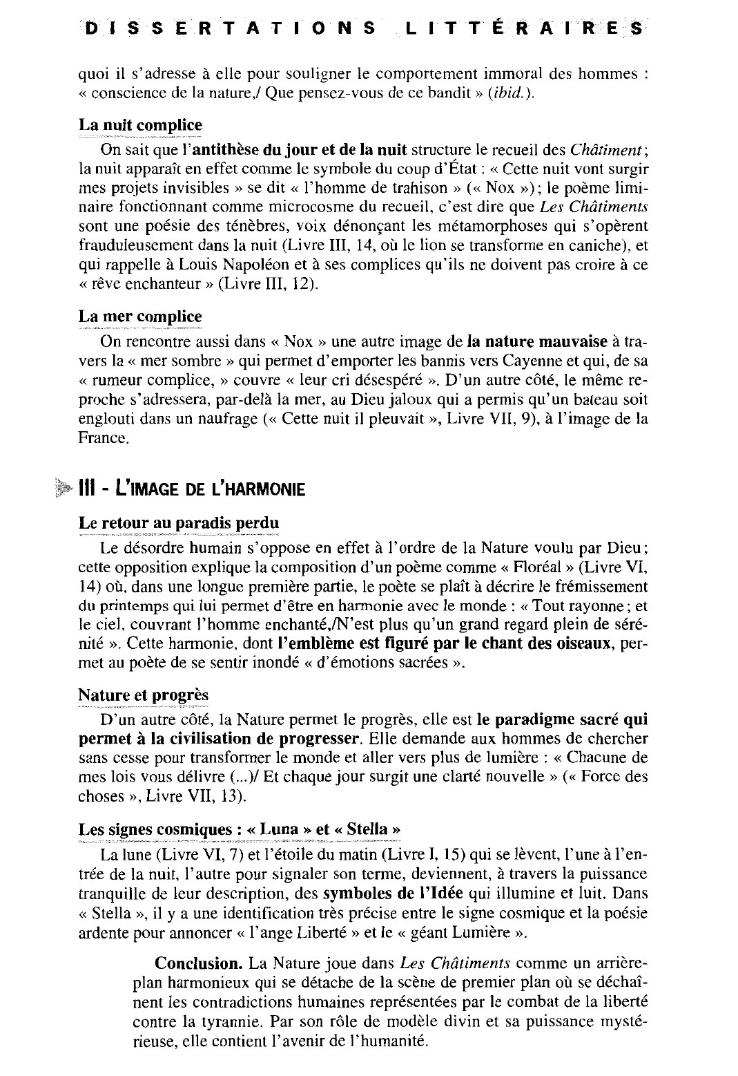 Prévisualisation du document Quel est le statut de la Nature dans Les Châtiments?