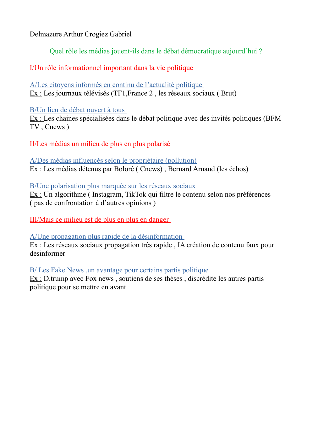 Prévisualisation du document Quel rôle les médias jouent-ils dans le débat démocratique aujourd’hui ?