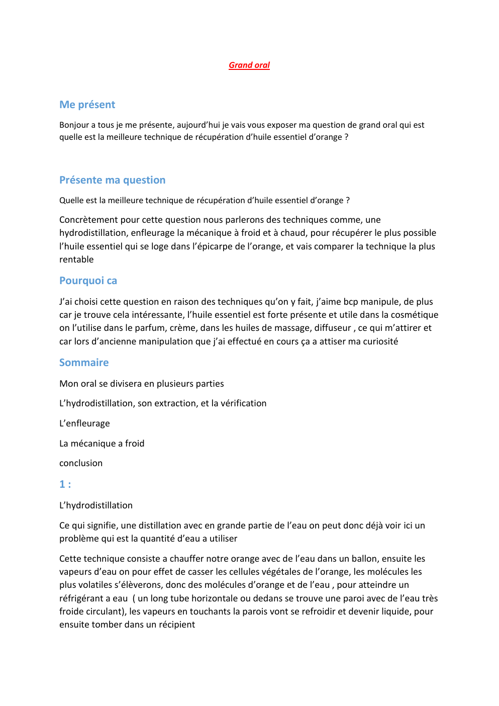 Prévisualisation du document quelle est la meilleur technique pour créer l'huile essentiel d'orange