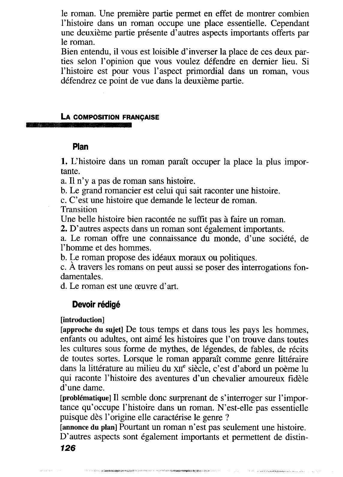 Prévisualisation du document Quelle importance accordez-vous à l'histoire dans un roman ?