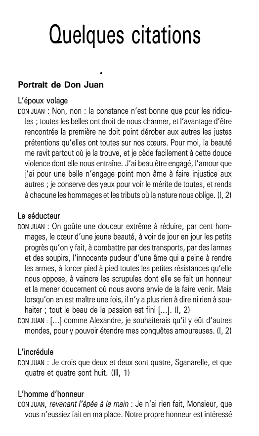 Prévisualisation du document Quelques citations sur DOM JUAN