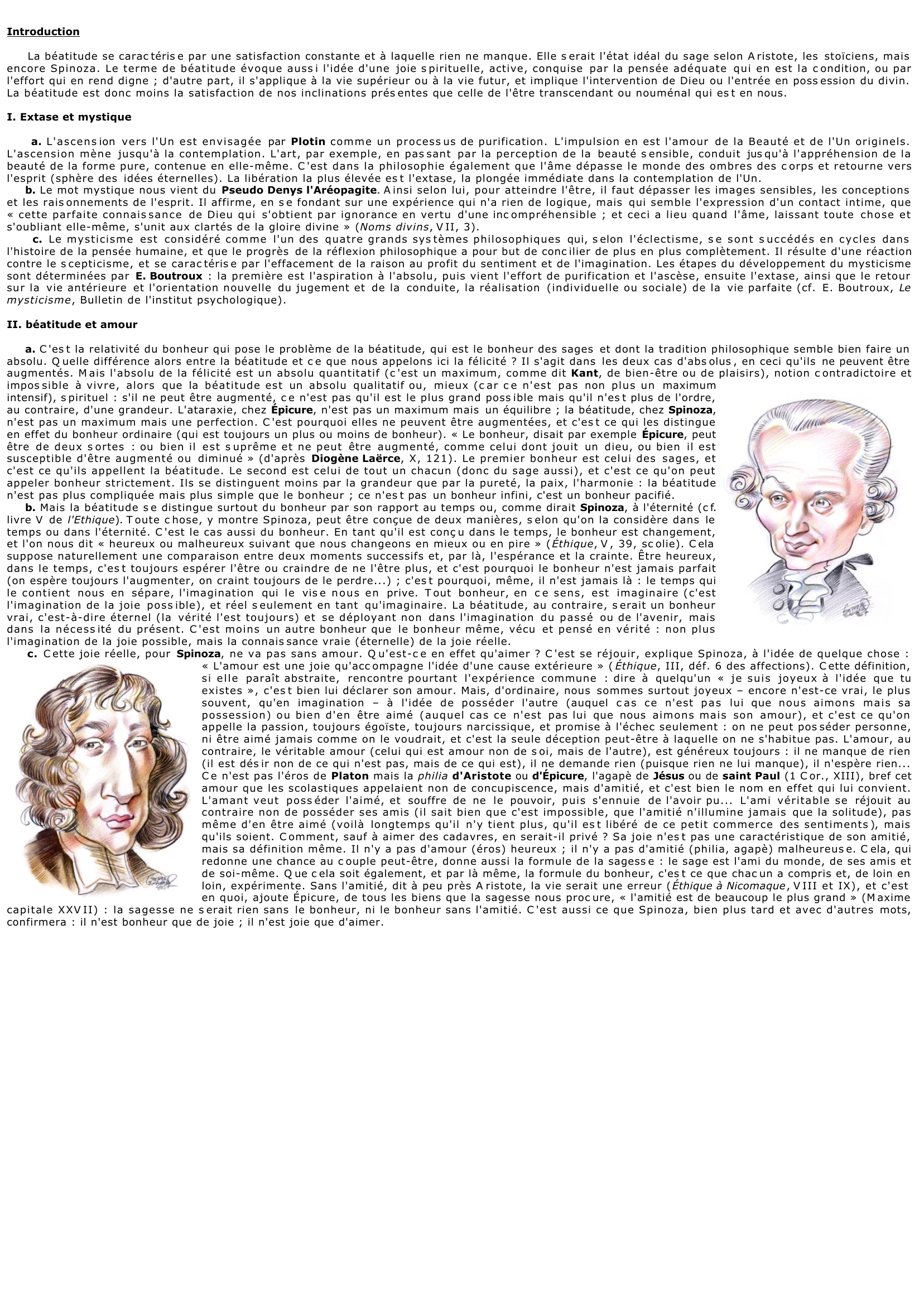 Prévisualisation du document Qu'est-ce que la béatitude ?