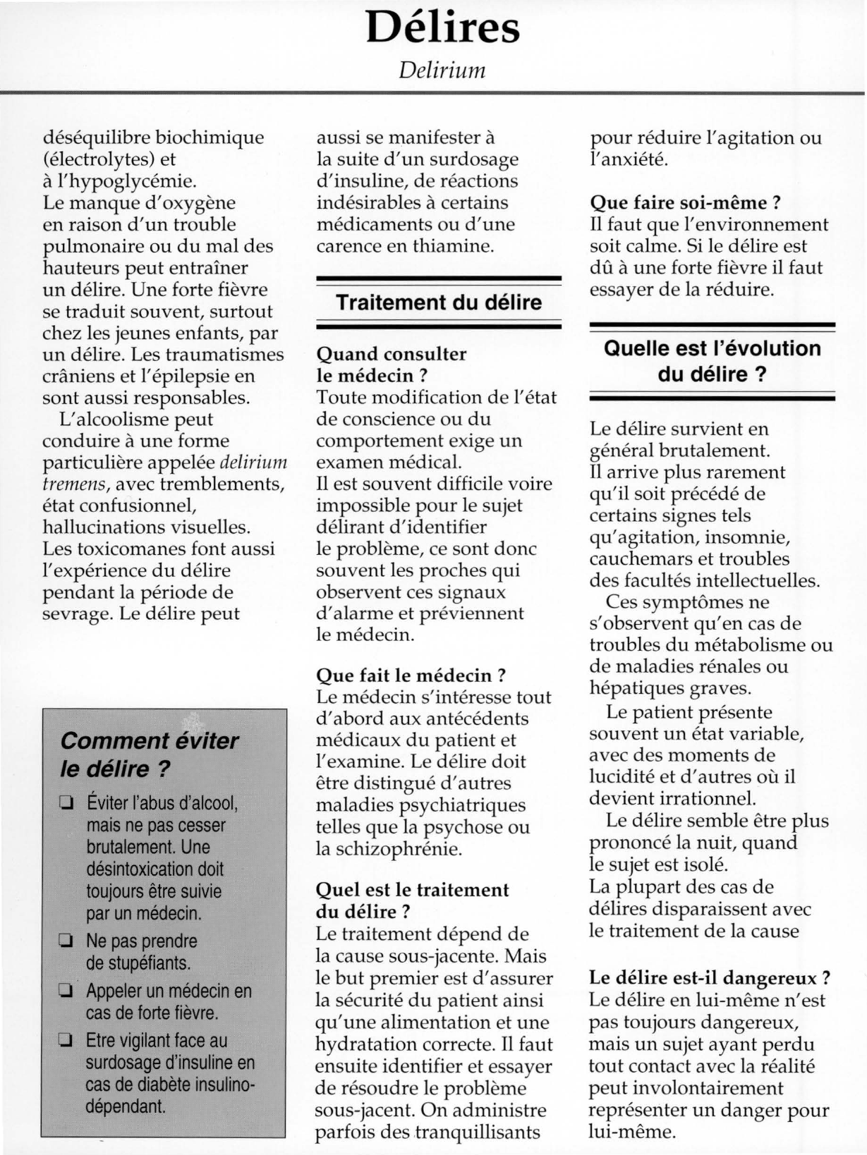 Prévisualisation du document Qu'est-ce que le délire ?