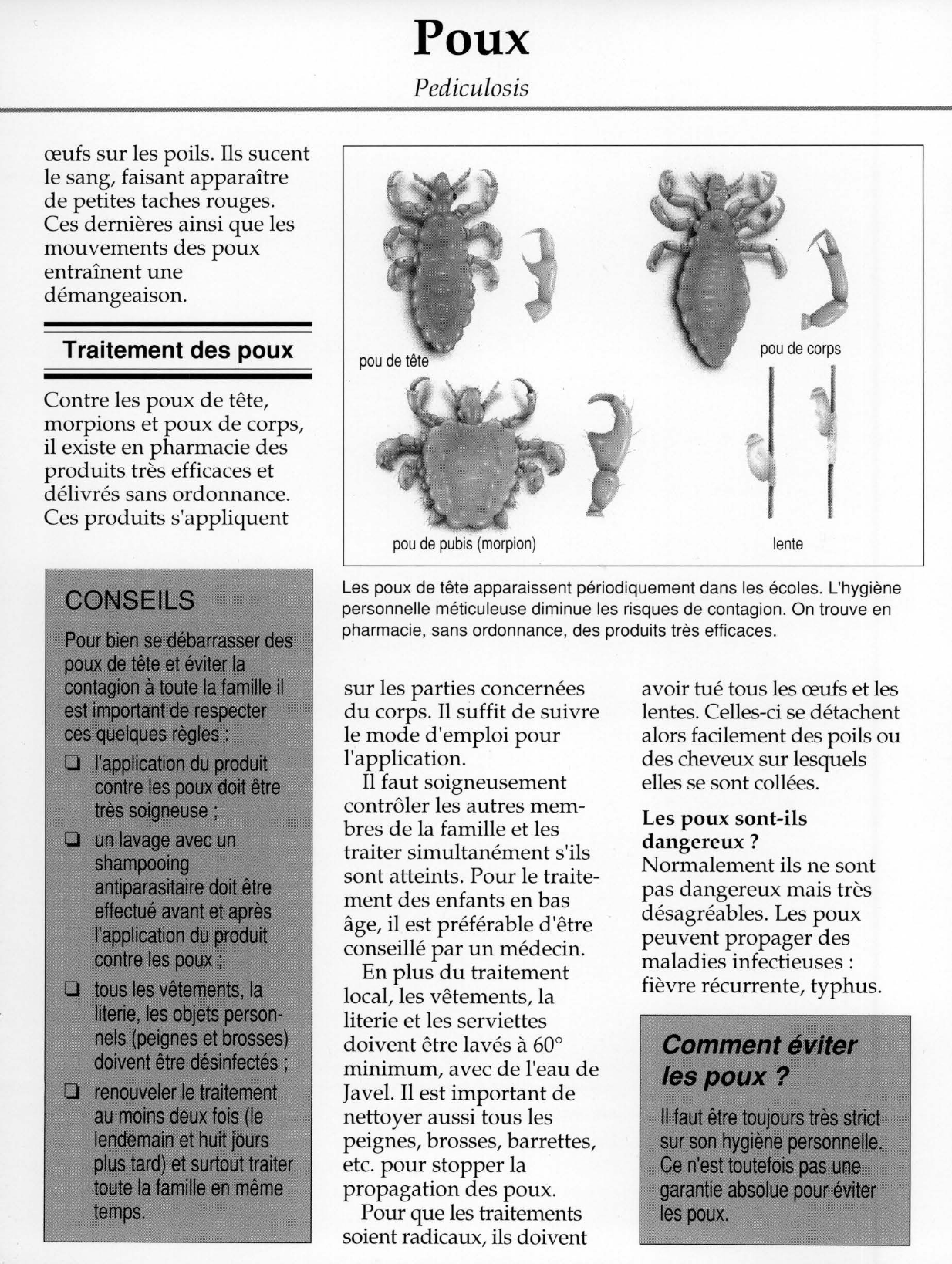 Prévisualisation du document Qu'est-ce que les poux ?