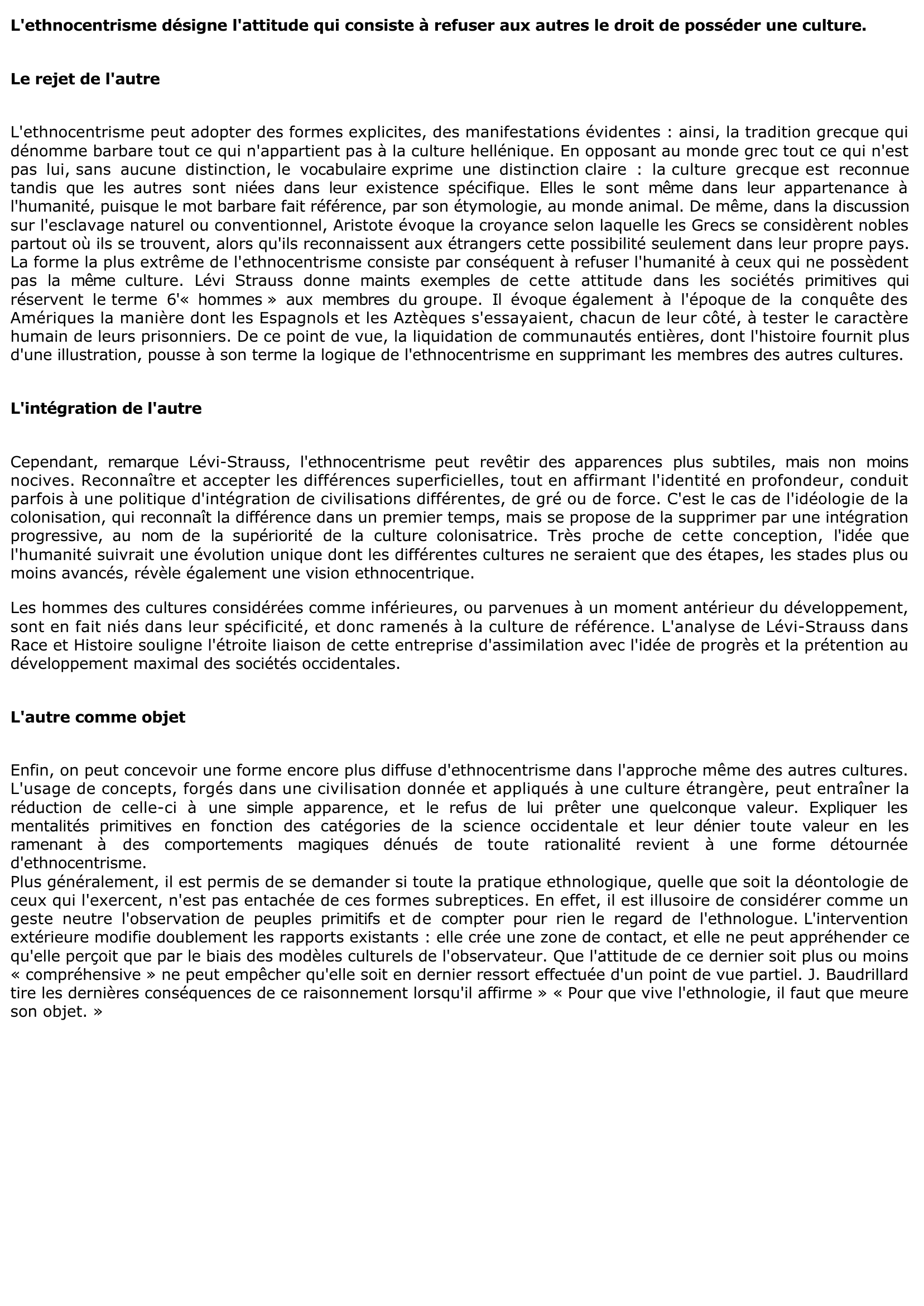 Prévisualisation du document Qu'est-ce que l'ethnocentrisme	?