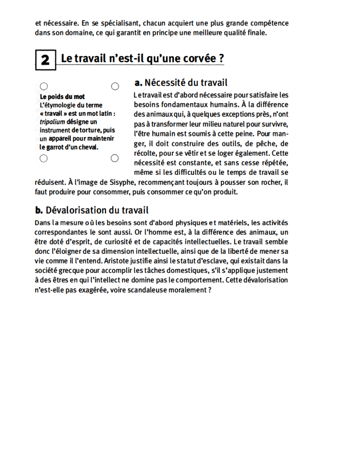 Prévisualisation du document Qu'est-ce que travailler 	?