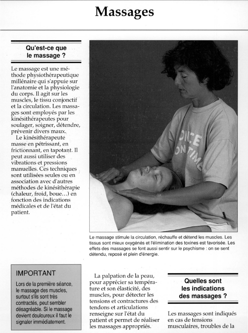 Prévisualisation du document Qu'est-ce que	le massage ?