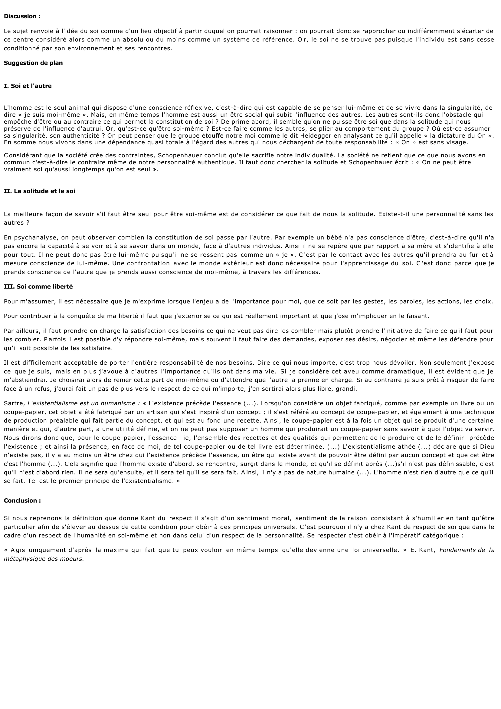 Prévisualisation du document Qu'est ce qu'être soi même