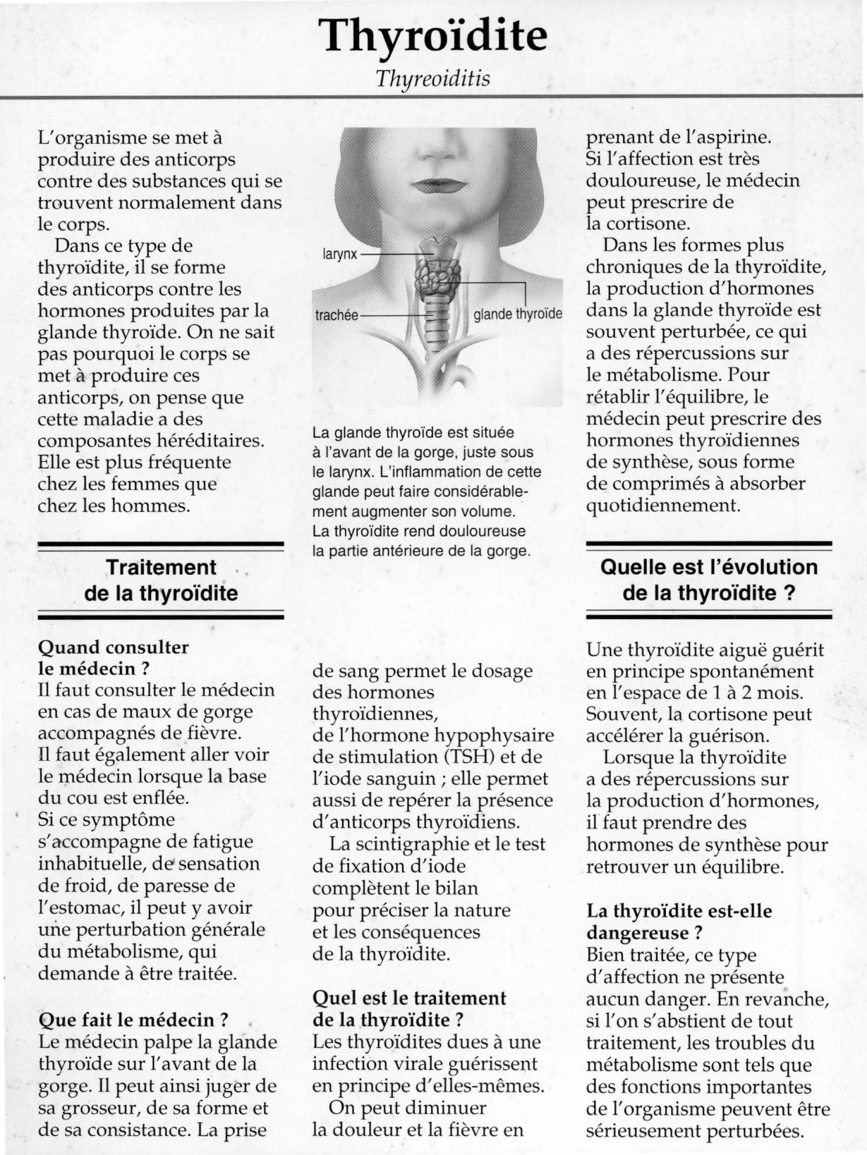 Prévisualisation du document Qu'est-ce qu'une thyroïdite ?