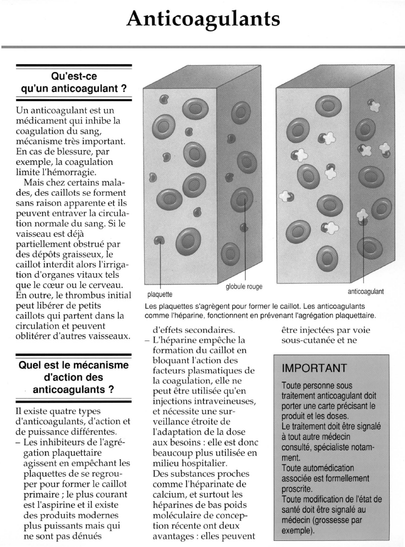 Prévisualisation du document Qu'est-cequ'un anticoagulant ?