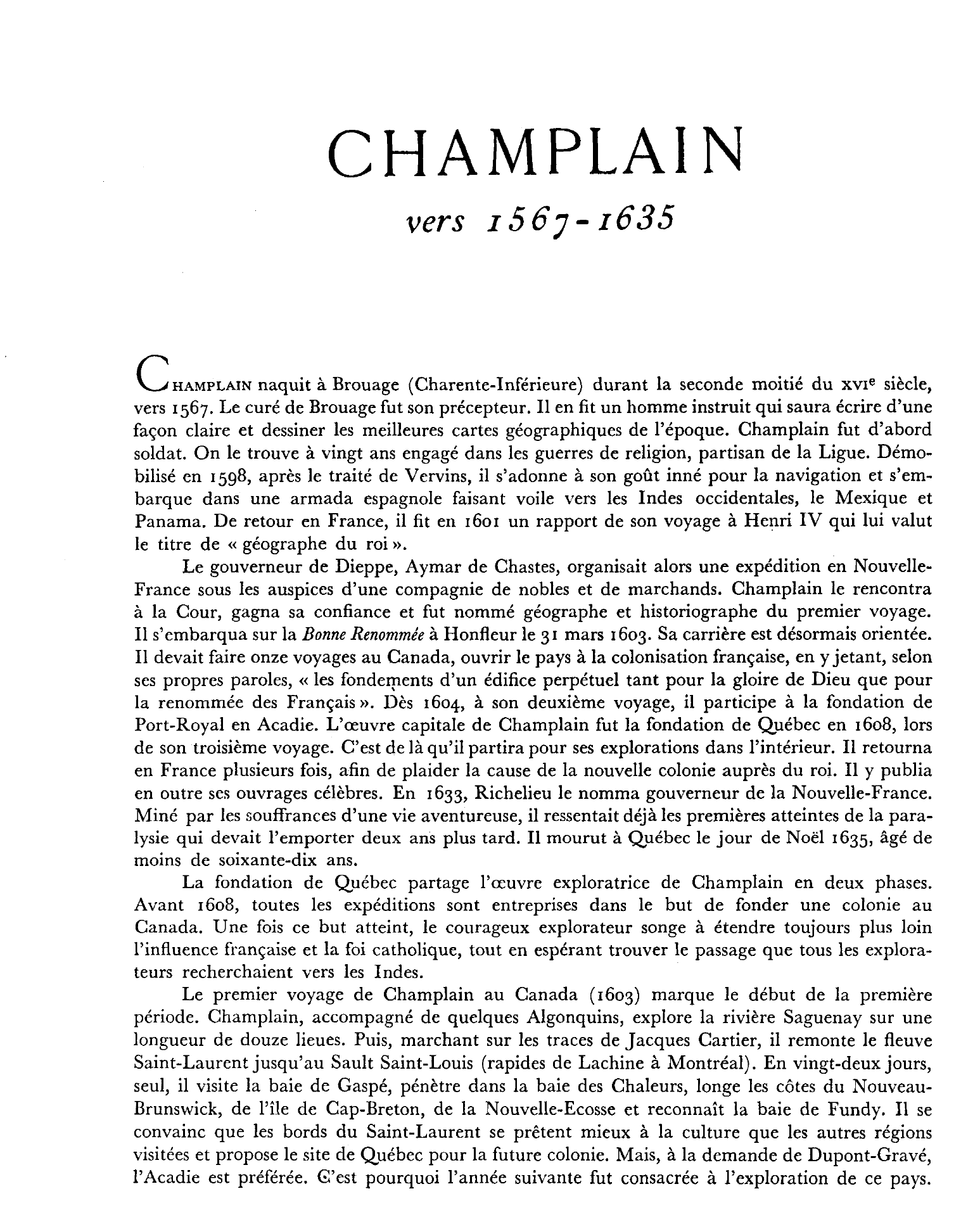 Prévisualisation du document Qui était CHAMPLAIN ?
