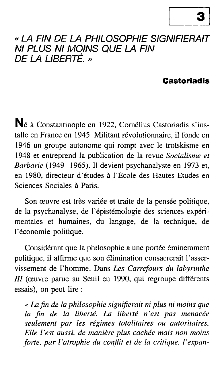 Prévisualisation du document Qui était Cornélius CASTORIADIS 	?
