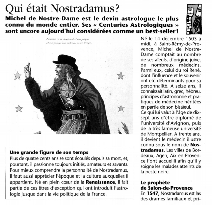 Prévisualisation du document 
Qui était Nostradamus ?